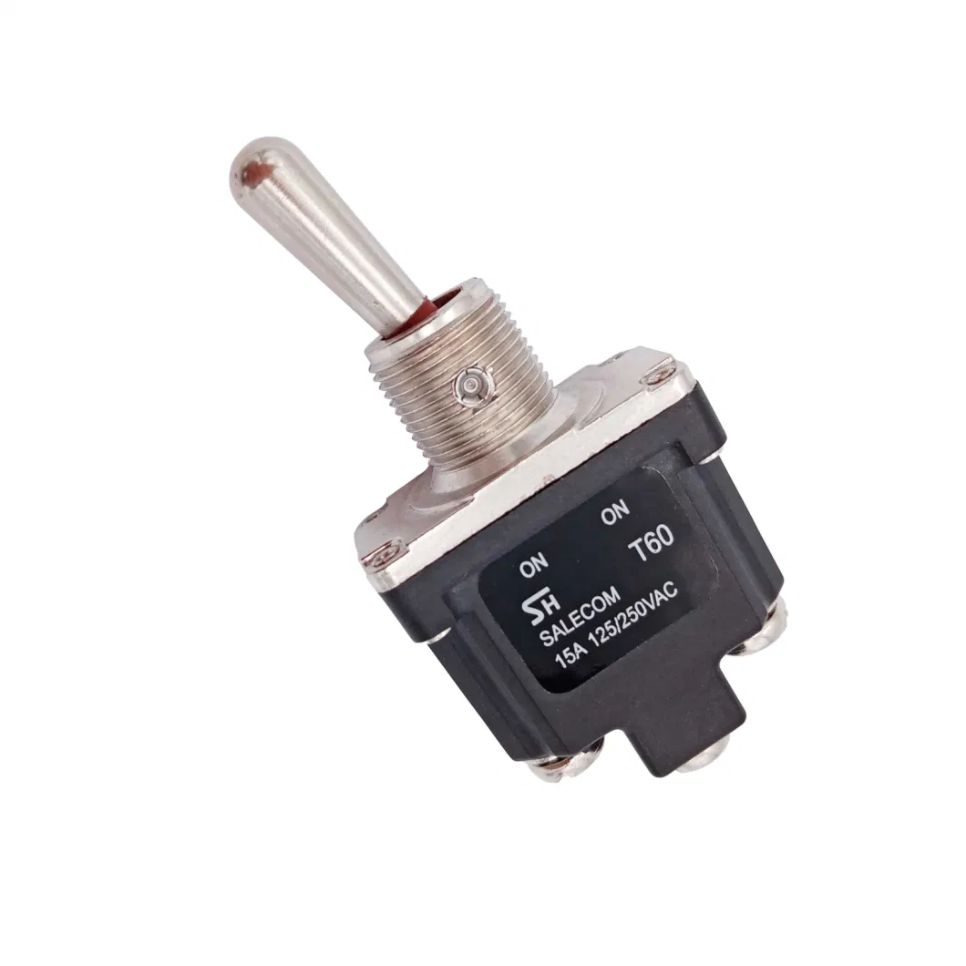 Hot Selling 15A 250V 3 Pin Single Pole on-None-on Screw Terminal Toggle Switch Equivalent to Honeywell 1nt1-2 Model for Race Car